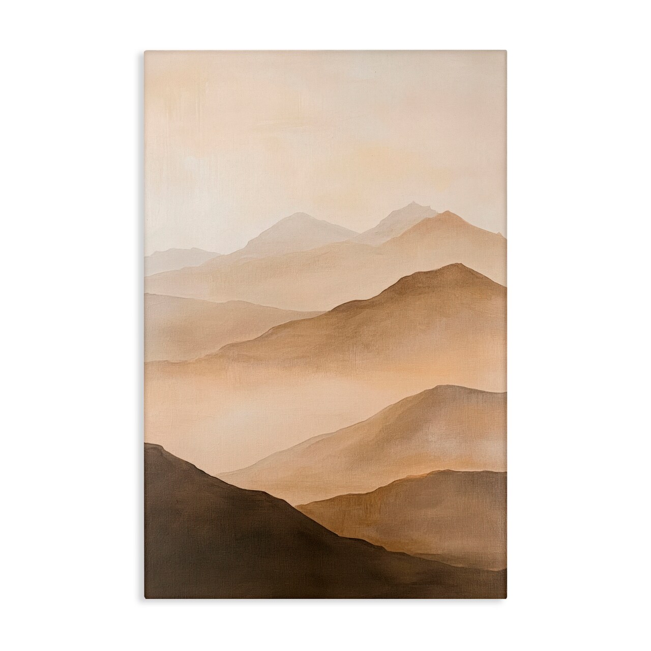 Stupell Industries Moody Mountains Foggy Landscape Canvas, design by Petal Prints Design